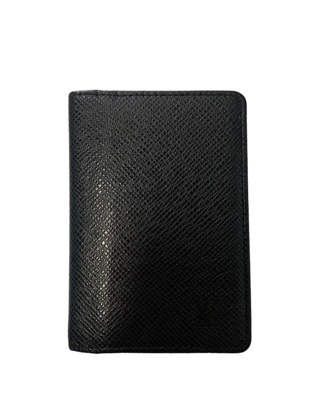 LOUIS VUITTON Organizer de Poche Taiga Leather Black Solid